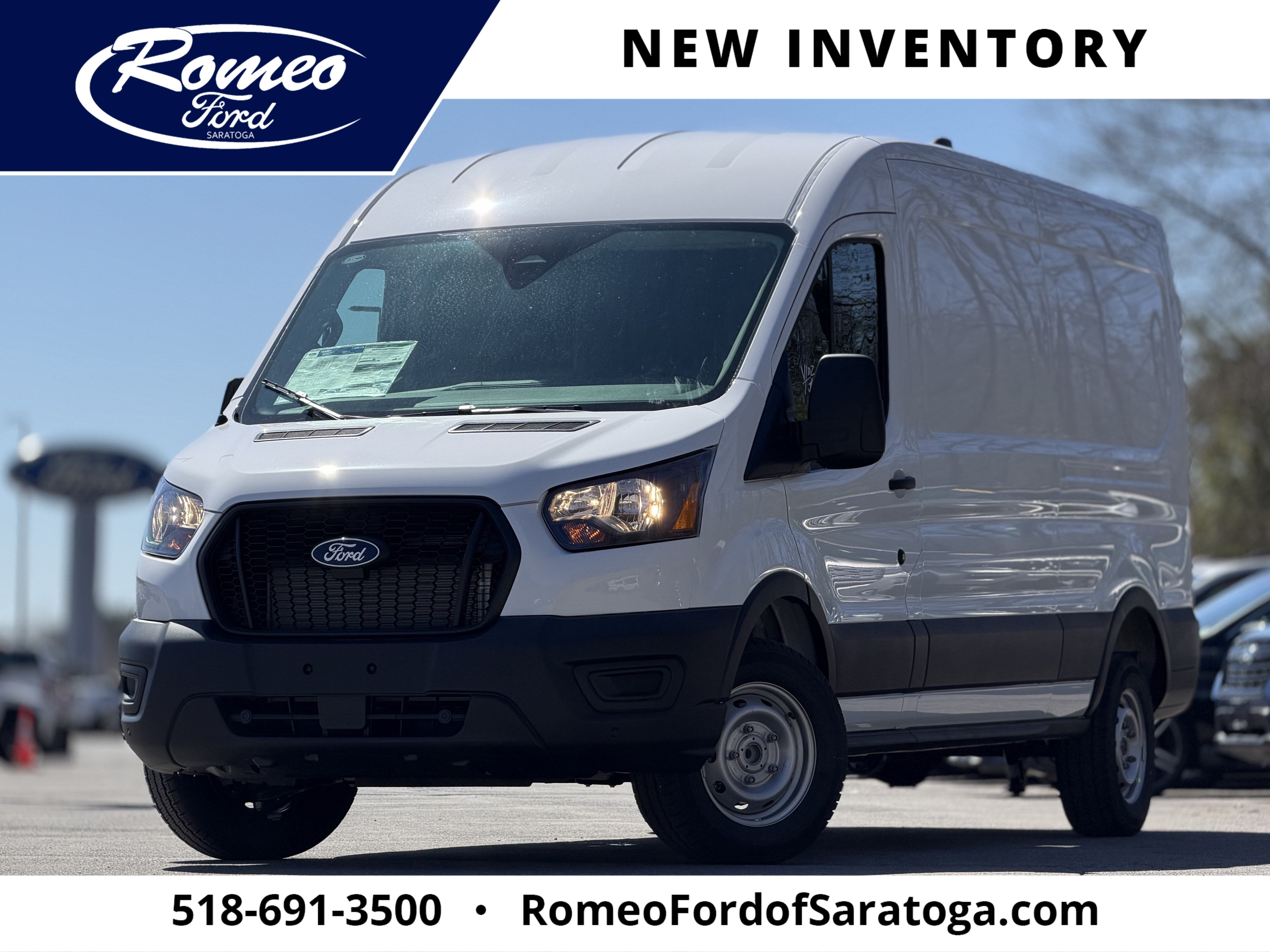 2026 Ford Transit Cargo Van Cargo Van in White — front three-quarter view