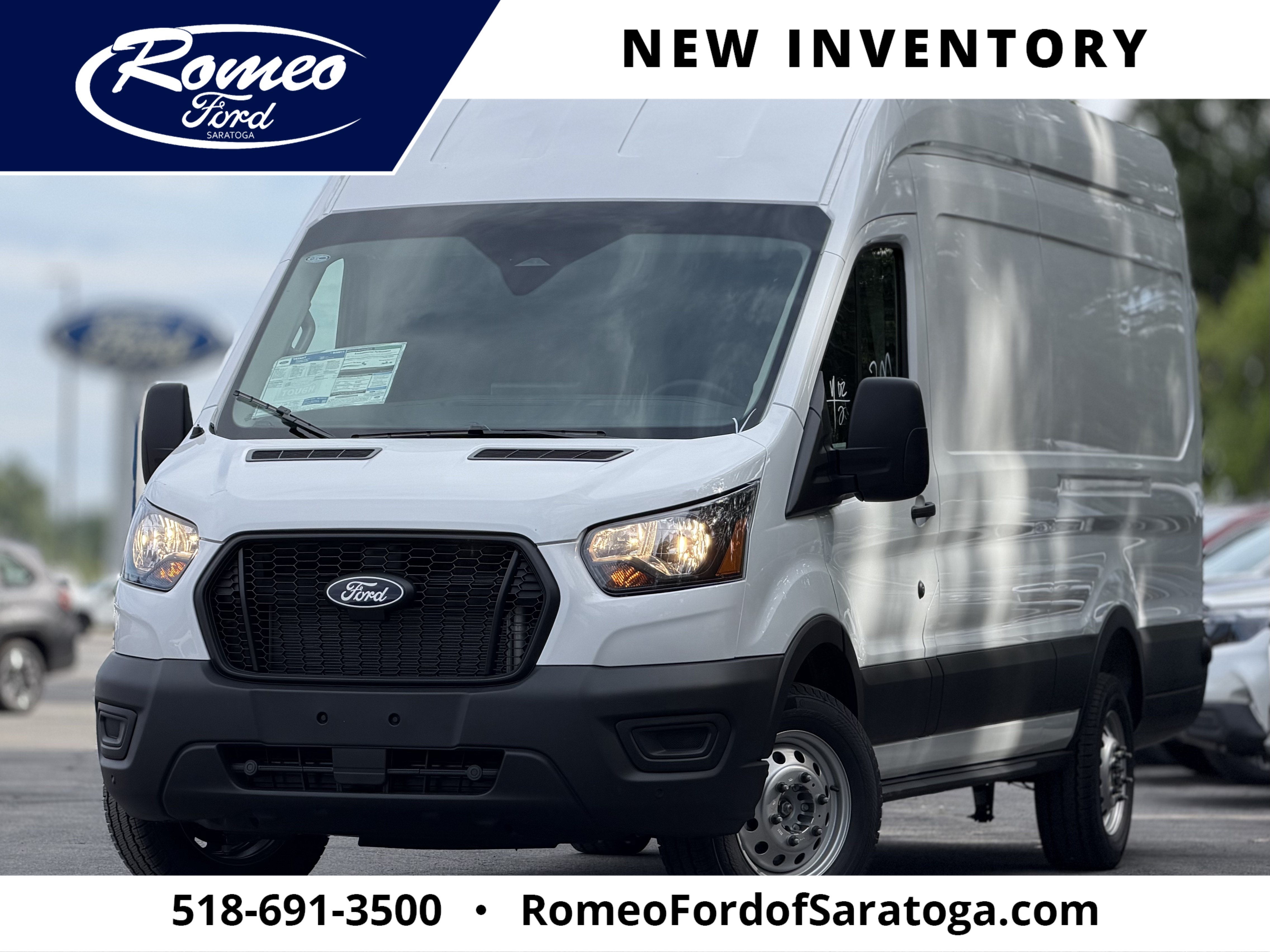 2026 Ford Transit Cargo Van VK in White — front three-quarter view