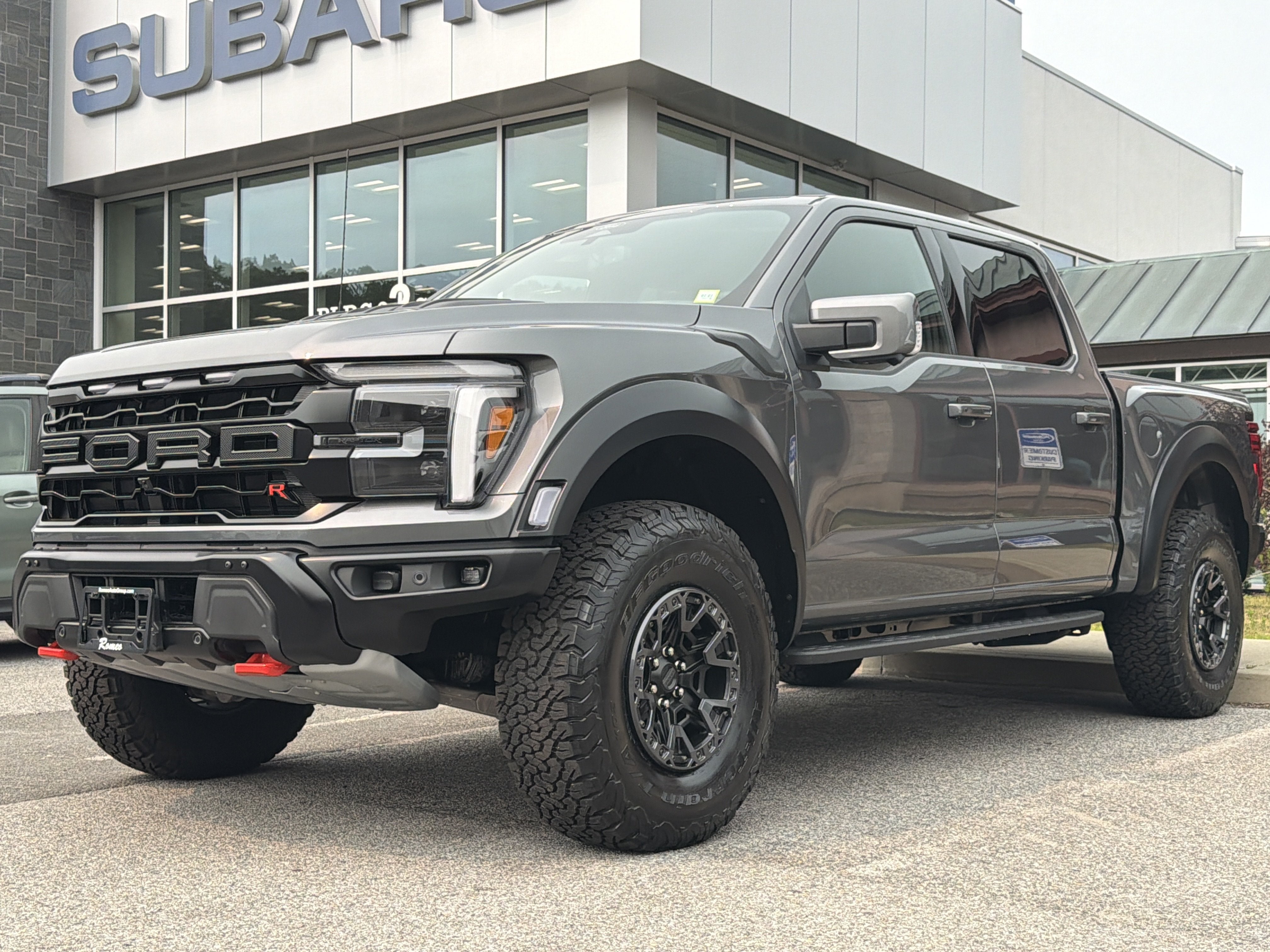 2026 Ford F-150 Raptor in Gray — front three-quarter view