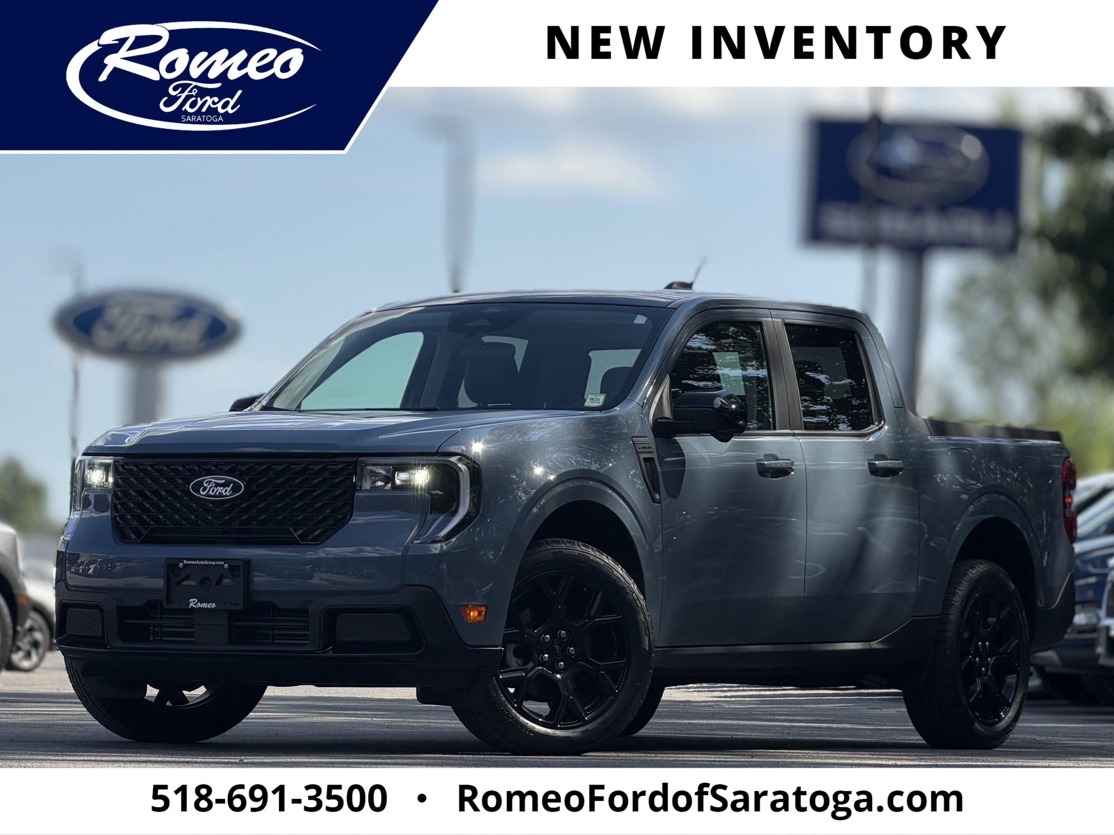 2026 Ford Maverick LARIAT in Gray — front three-quarter view
